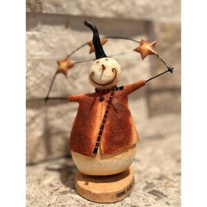 August Moon COME ALONG ALL YOU DREAMERS 2003 Snowman on Spring Figurine Retired